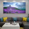 Vintage Canvas Painting Flower Sea Wall Art Pictures For Living Room Lavender Sunflower Landscape Posters Indoor Home Decoration