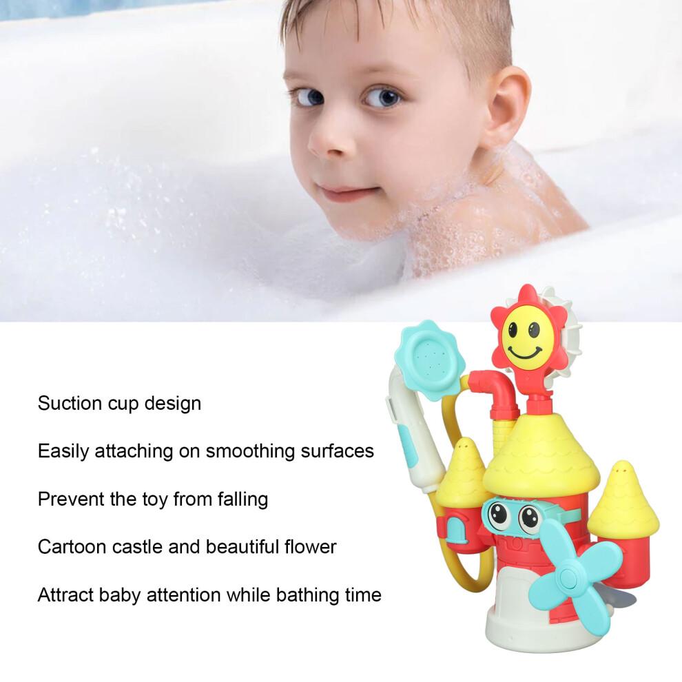 Baby Castle Water Spray Toy with Suction Cup, 12"x5.7"