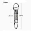 Portable Brass Keychain Ultra-light Car Key Ring New Titanium Alloy Keychain  Outdoor Small Tool