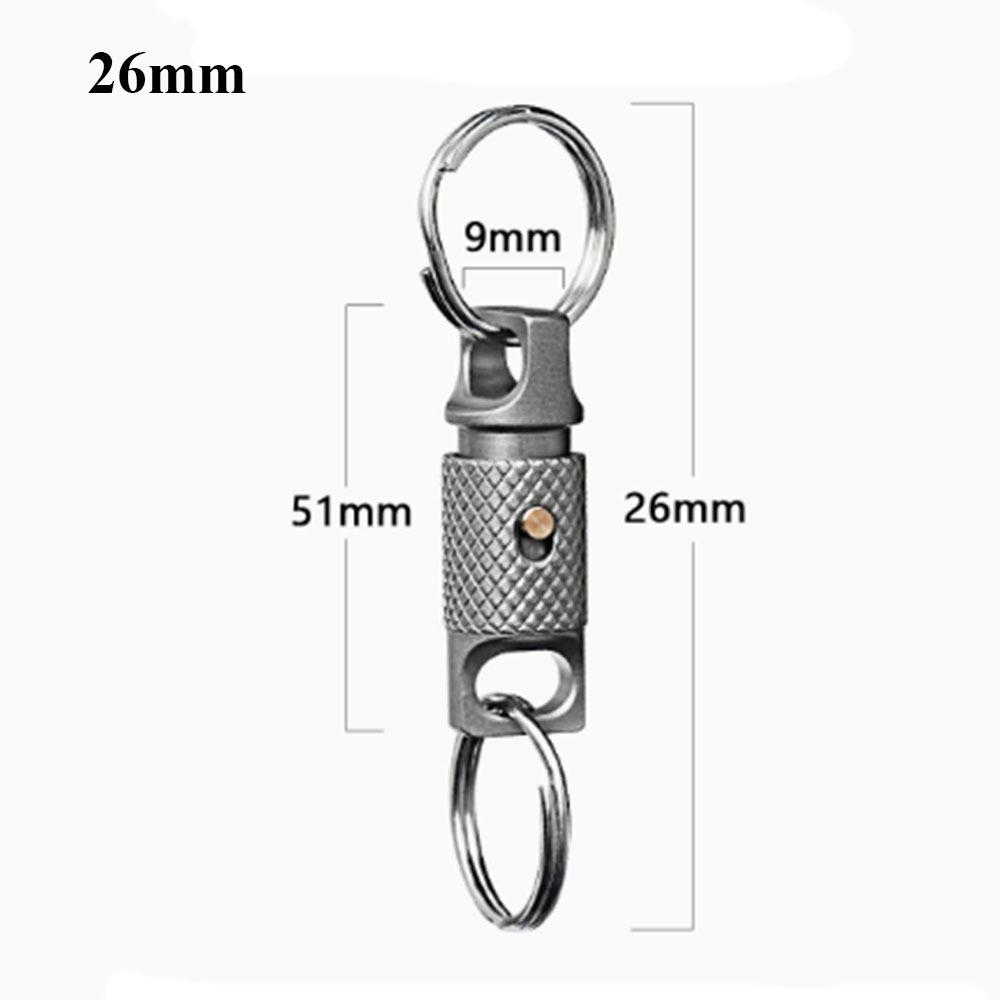 Portable Brass Keychain Ultra-light Car Key Ring New Titanium Alloy Keychain Outdoor Small Tool