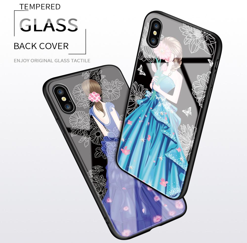 Pouzdro na telefon z tvrzeného skla pro Huawei P30Lite Honor 90Lite 9X X6A X9B Infinix Hot40 Note30 Tecno Spark20 Moto G15 G22 Měkký okraj Nárazuvzdorný Hladký kryt