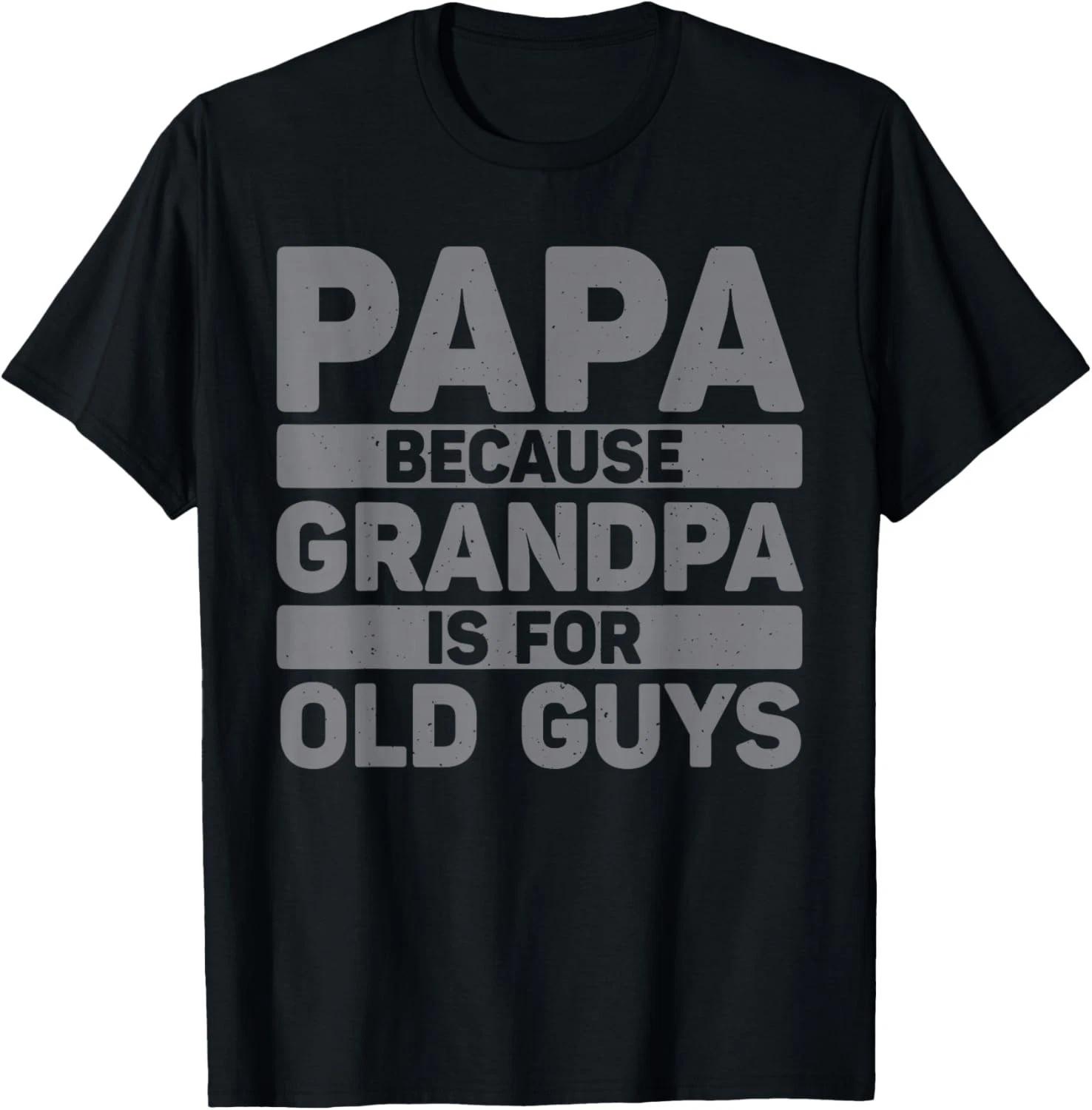 

Papa Art for Grandpa Men from Grandkids Father_s Day Papa Gift Unisex T-Shirt L