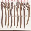 Wenge Wood Retro Hairpin for DIY Jewelry Crafting
