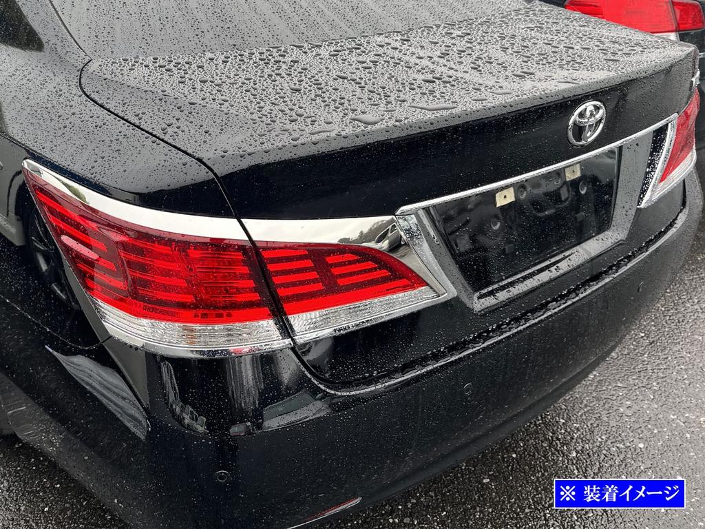 BRIGHTZ Finish Stainless Steel Plated Tail Light Line for Crown Fits Royal and Royal Saloons Ultra-Mirror (4-Piece Set) GRS210/GRS211 (Model