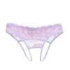 Dámské sexy krajkové spodní prádlo G-String s nízkým pasem, průhledné, rozkrokové tanga kalhotky