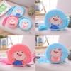 Round Cute Puffpig Creative Plush Purse Girl Backpack Decorative Pendant Gift