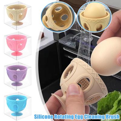 Egg Cleaner Brush for Fresh Eggs Silicone Egg Washer Machine Tool Reusable and Easy To Clean Egg Washing Brush for Egg