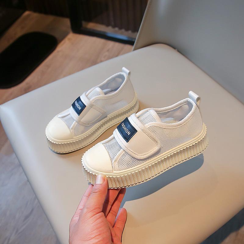 Summer Girls Breathable Hollow Cookie Sneakers Mesh Lightweight Kids Casual Shoes size 37 белый