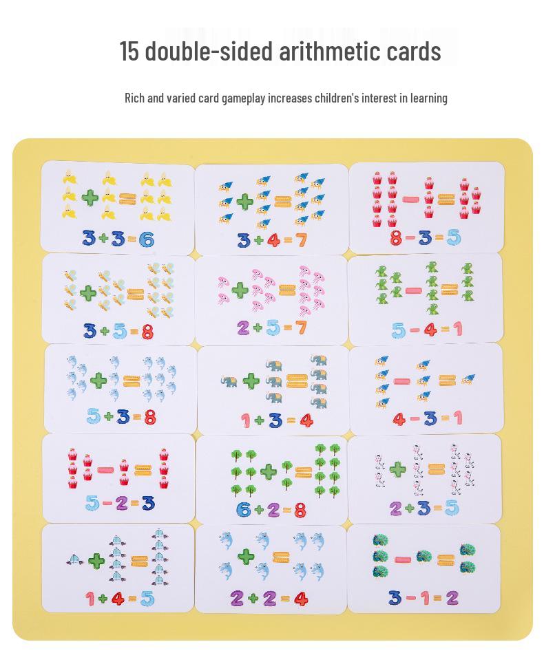 Wooden Children's Multifunctional Abacus and Calculating Rack - Educational Math Toy with Beads for Primary Students.