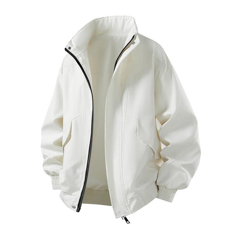 Giacca Casual Uomo Casual Monocolore Giacca con Collo Rialzato Giacca Uomo