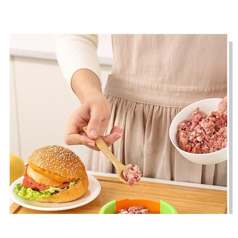 Rundes Hamburger-Pattie-Maker-Press-Set, Antihaft-Küchenwerkzeug für perfekte Burger-Fleischpresse und Pattie-Former