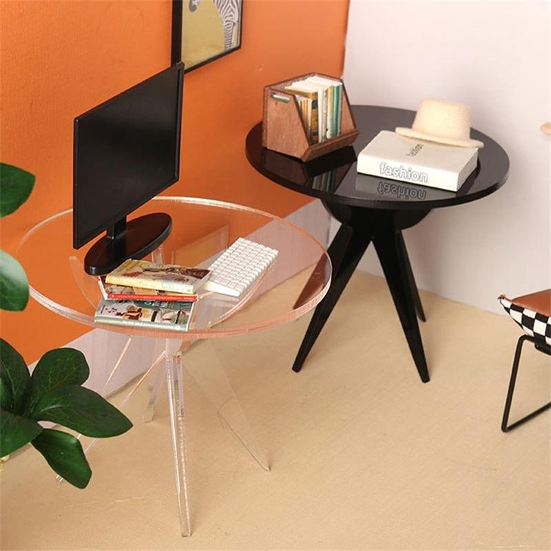 1:12 Puppenhaus Miniatur Runder Tisch Tee-/Kaffeetisch Beistelltisch Möbel Dekor