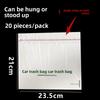 20Pcs Self-Adhesive Car Disposable Trash Bags Thickened Rubbish Storage Bag  For Car Home Office