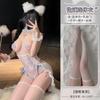 Domila's New Breasts Open Crotch Temptation Embroidered Flower Wedding Onesie Set Sexy Underwear Sexy Bare Buttocks Free of Charge