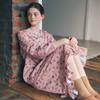 Venus Cotton Fleece Cat Print Dress Vgn4552