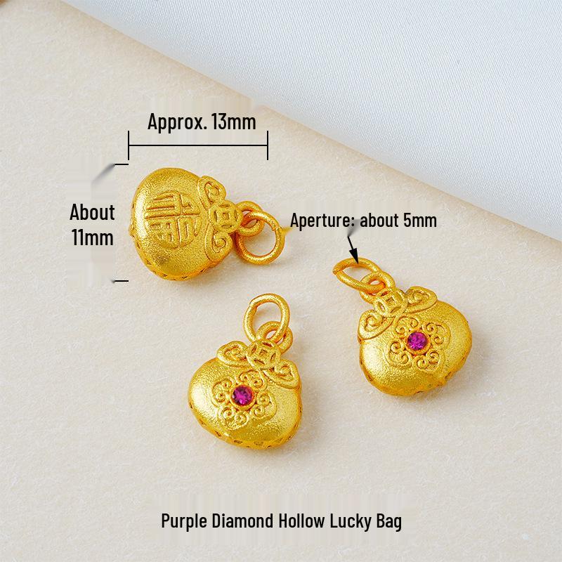 Year of the Horse Sand Gold Non-Fading Drip Oil Beaded DIY Bracelet and Jewelry Accessories.