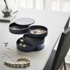 Multi-Layer Rotating Jewelry Storage Box Nordic Style Ring Bracelet Storage Rotating Jewelry Organizer Box Anti Dust With Lid