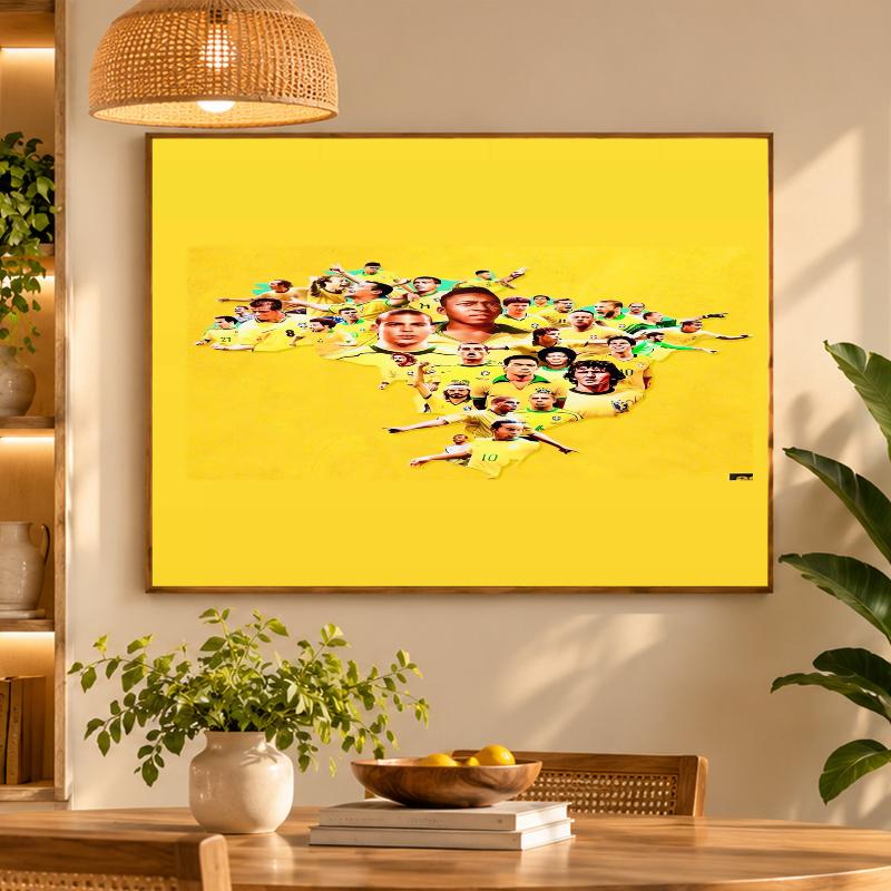 5D Diamond Painting Brazil national football team DIY Full Drill Diamond Art Kit Home Decoration