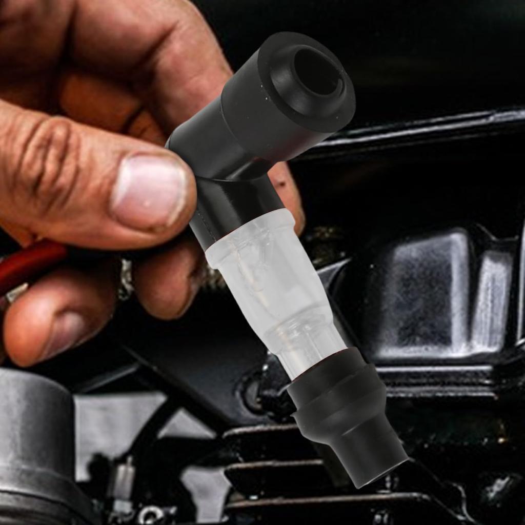 90 Degree Flickering Spark Plug Cap, Flashing Spark Plug Resistor | Motorcycle Dirt Bike