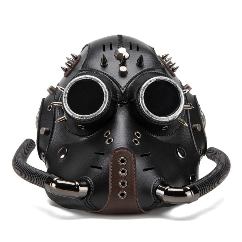 Gothic Steampunk Mask With Breathable Material For Cosplay Enthusiasts Motorcycle Riders Party Punk Style Mask