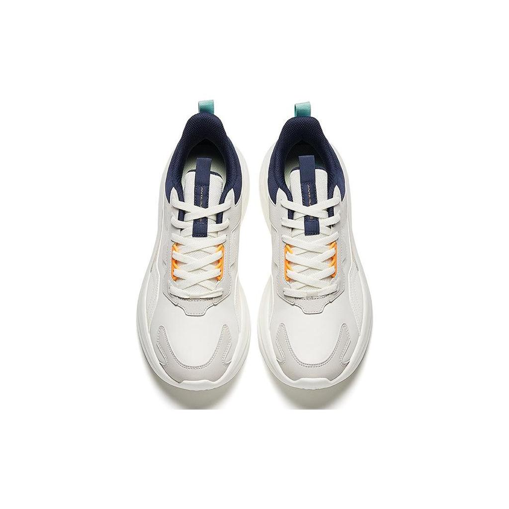 Anta Slip Resistant Abrasion Resistant Slip Resistant Abrasion Resistant Low top Running Shoes Men's White 912345579-7