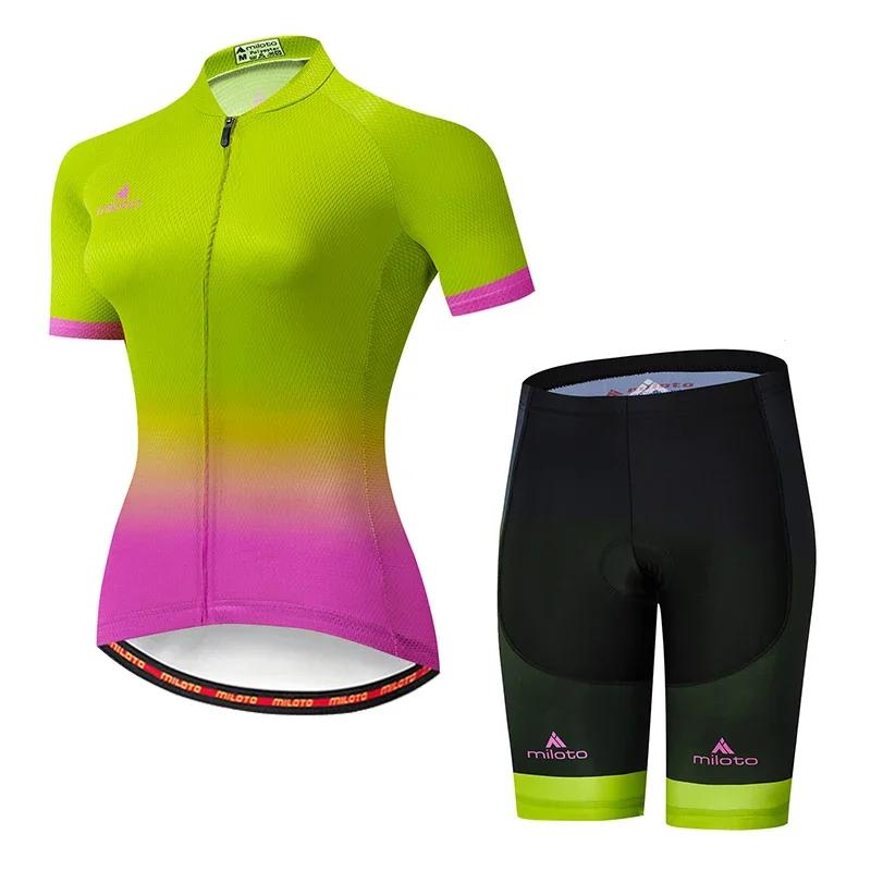 Women, MTB Bike Clothing, Racing Bicycle Clothes, Cycling Wear, Jersey Set, 2026 Summer Breathable Cycling Suit Set