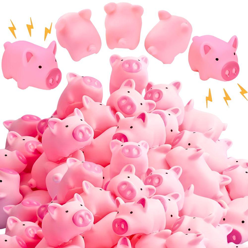 11/36 Stück Plastik Rosa Schwein Hund Gollum Genannt Stimme Haustier Spielzeug Heimdekorationen Geburtstag Geschenke Fotografie Requisiten YMY