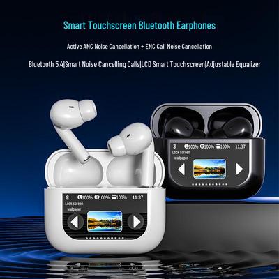 2025 Wireless Earphones 5.4: Ultra-long Battery, ANC Noise Cancelling, Color Screen, Bluetooth