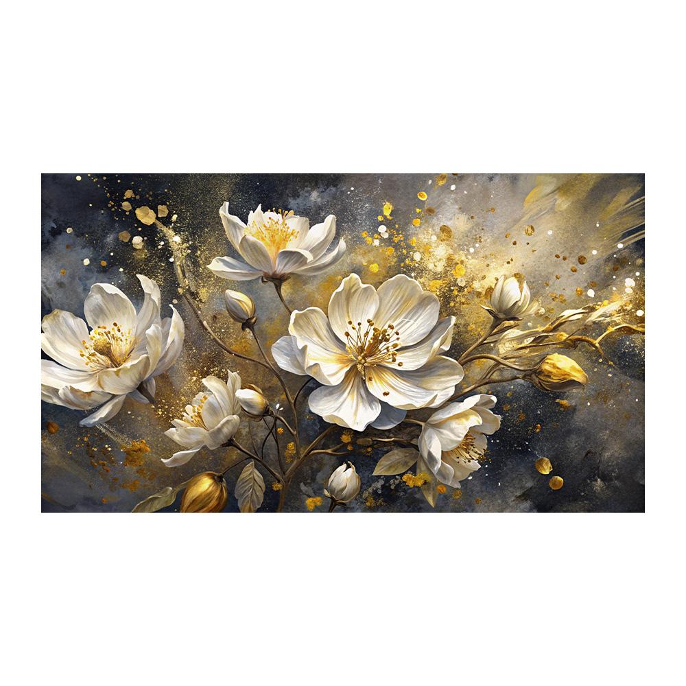 

Современные абстрактные цветочные картины на холсте - постеры без рамы для декора гостиной и спальни 50x100cm