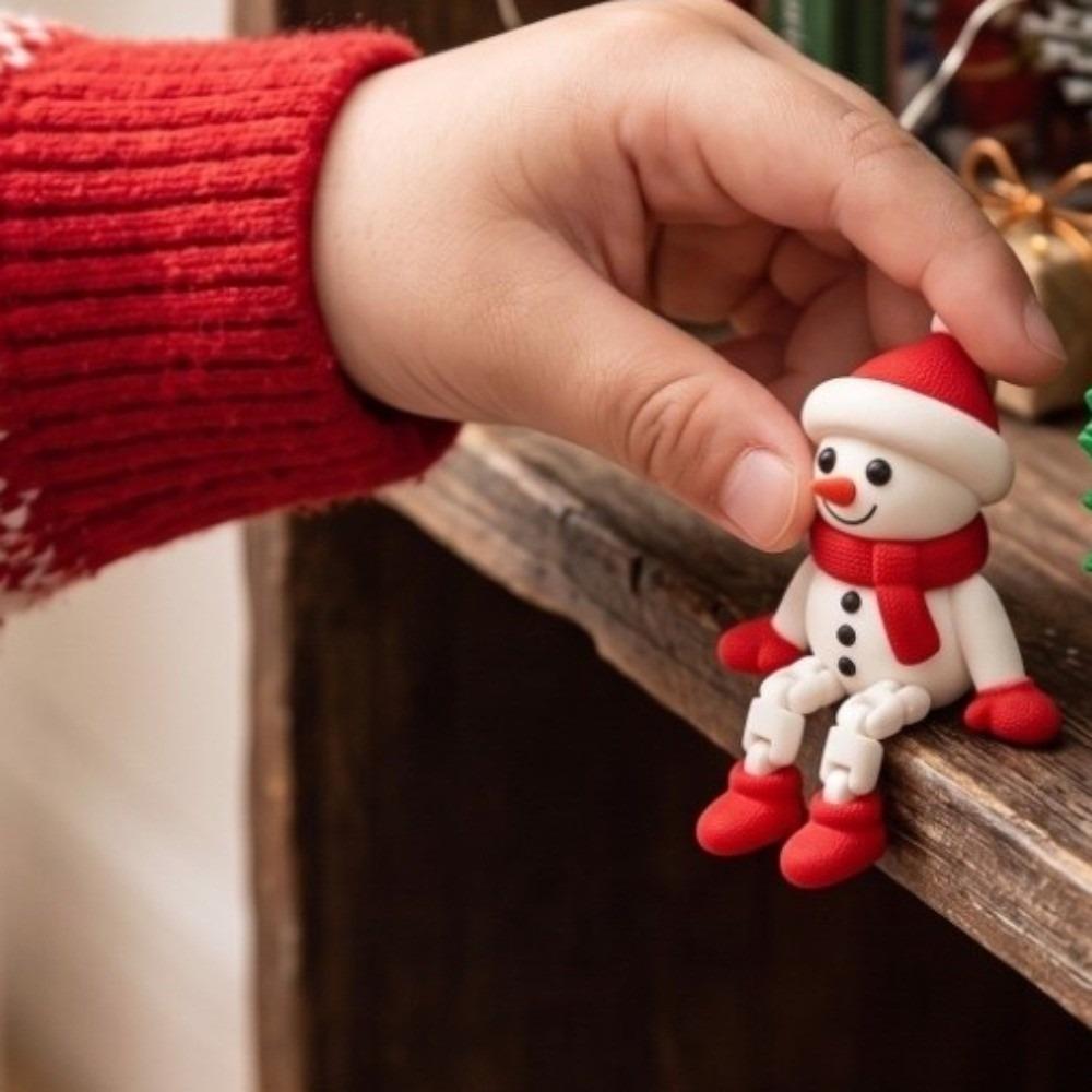 Fully Flexible 3D Printed Figurine Christmas Miniature Ornament Winter Gifting