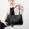 Commuting Single Shoulder Portable Large Bag Niche Underarm Bag Women's Large Capacity Women's Commuting Advanced Sense First Layer Cowhide Tote Bag