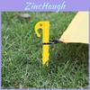 Camping Tent Pegs With Plastic Spiral Nails For Outdoor Shelter Securement