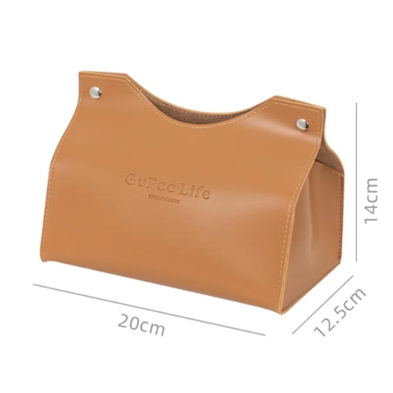 Leder Tissue Box Auto Tissue Box Hause Wohnzimmer Dekoration Schlafzimmer Küche Desktop Nordic Große Lagerung Box Serviette Halter
