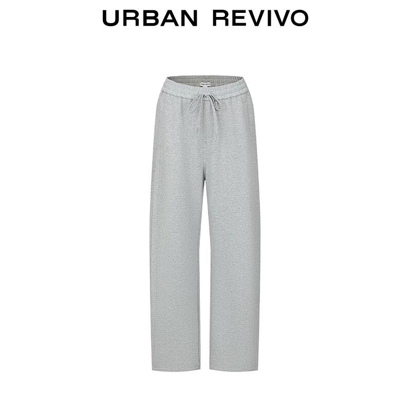 UR2025 Women's High-Waist Drawstring Curved Pants