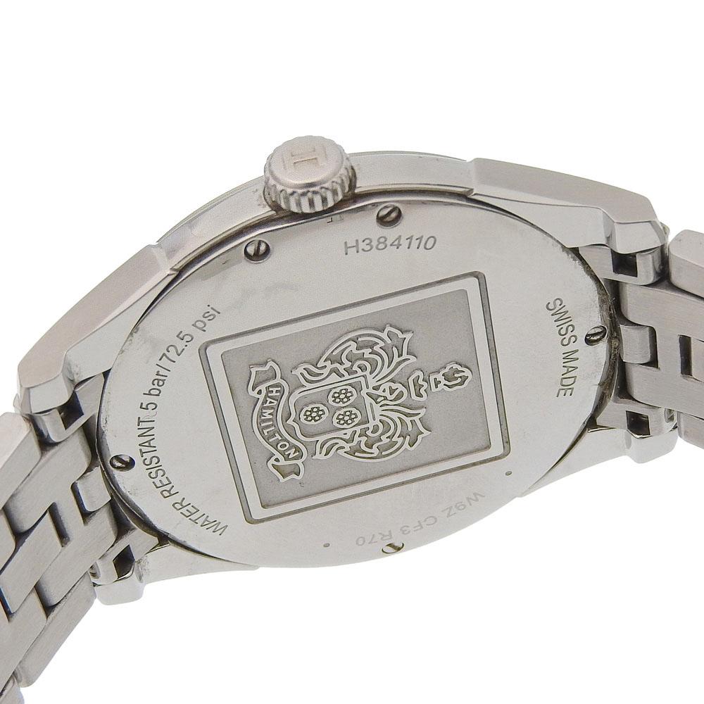 HAMILTON Jazz master Watches H3841183 grayDial Stainless Steel Quartz Analog display mens Used