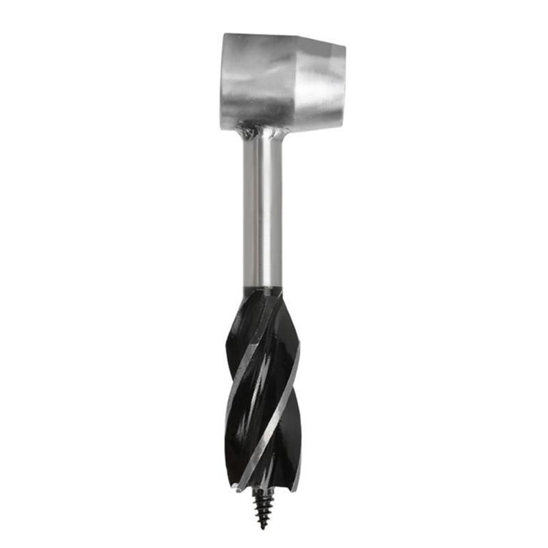 Bushcrafts Hand Auger Wrench Portable Outdoor Survival Spirals Drill Wood Drill Cores Punches for Camping and Wilderness