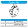 Pack of 4 Steel Hose Clamps Corrosion Resistant Providing Strong & Tight Grip for Home & Industrial Hose Applications
