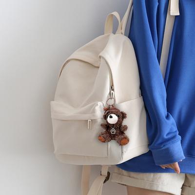 Cartoon Bear Keychain Plush Lovely Hats Bear Doll Cute Animal Pendant Grab Machine Hang Bag Daily Accessories