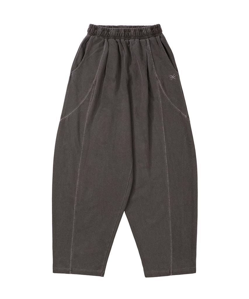 GAKKAI UNIONS One-Pleat Pigment Balloon Pants Brown