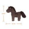 Apricot Lamb Wild Horse Brown Plush Soft and Fluffy Wild Horse Suitable for Boys and Girls - Toy, Cute, - Brown, 24cm,