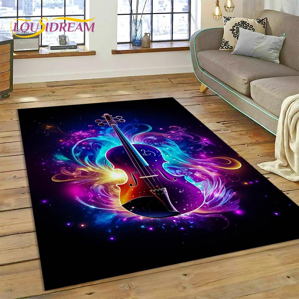 Dream skrzypce wiolonczela Instrument muzyczny dywan dywan dla domu salon sypialnia Sofa wycieraczka wystrój, dywanik dla dzieci antypoślizgowa mata podłogowa
