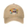 Classic The Bad Guys 2 Character Group Panels Baseball Cap Unisex Women Distressed Washed Snapback Cap  Outdoor Summer Gift Hats