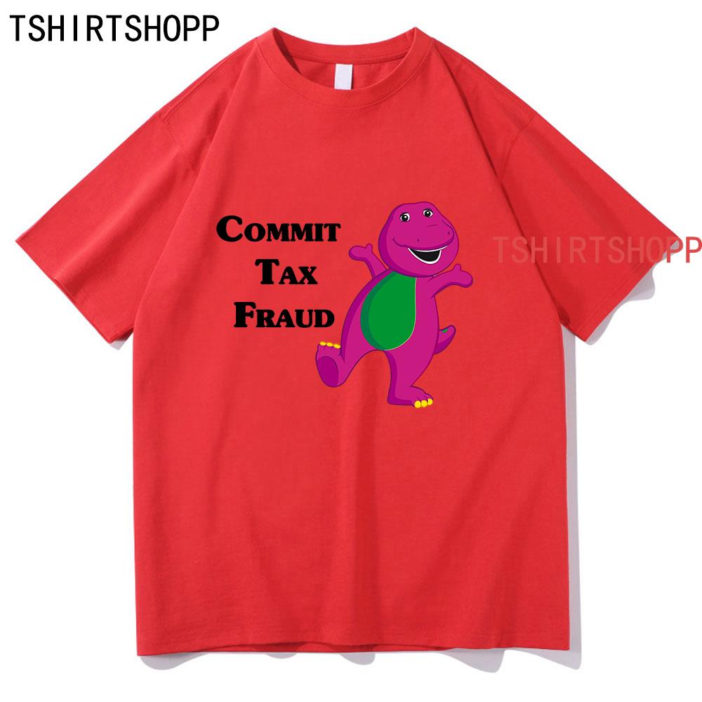 Men Short Sleeve Graphic Commit Tax Fraud T Shirt Rugged Outdoor Collection Men/Women Print Novelty T Shirt Cotton Tops Clothes