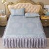 Bedroom Flat Sheets Bed Printed Fashion Modern Queen King Size Washed Cotton Comfortable Bedding Mattress Cover Bedspread