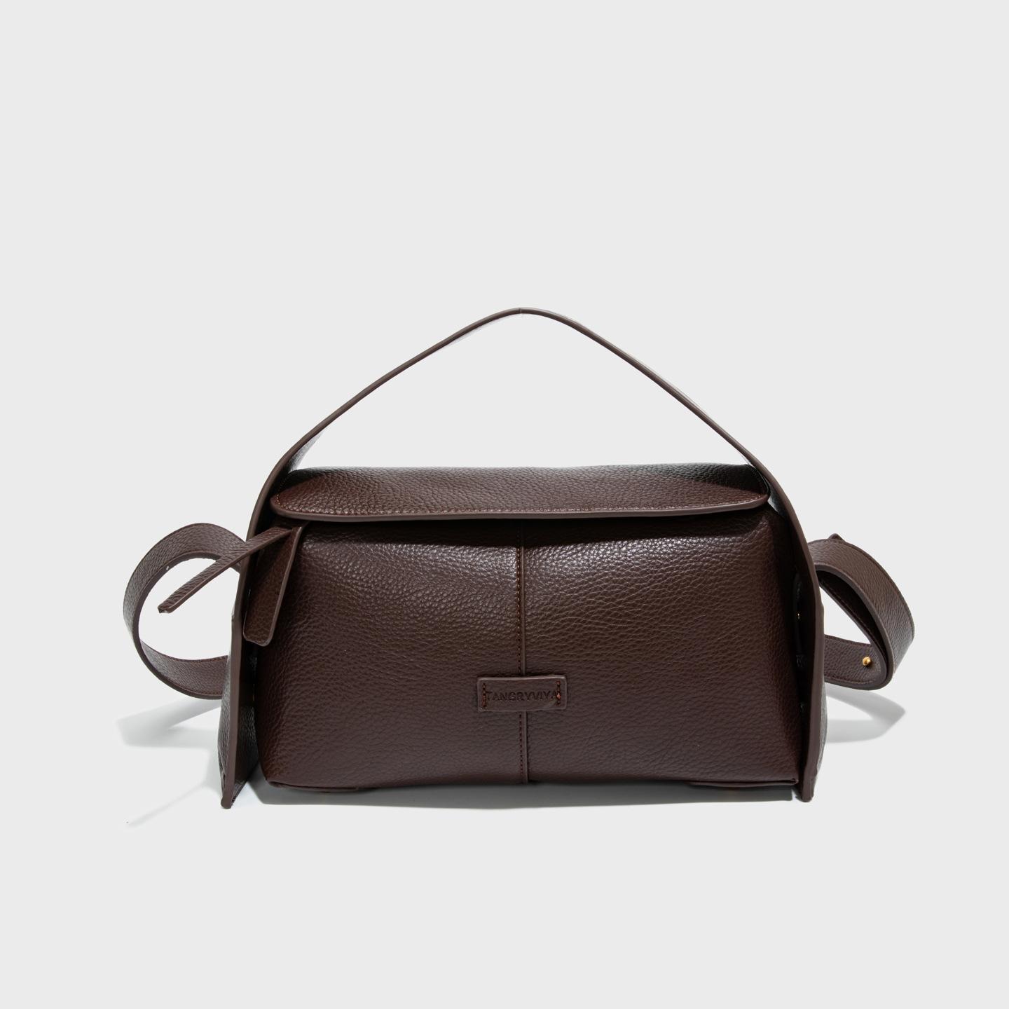 

Shoulder bag autumn and winter new simple women s bag large capacity high-end bag women s casual versatile commuter messenger bag women темный кофе