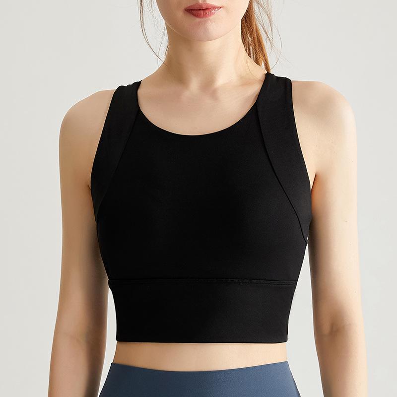 Chuandun Women's Breathable Yoga Vest with Built-in Support