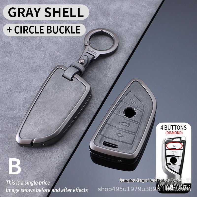 BMW Key Case for New 5, 3, 7 Series and X1-X7 Models - Includes Blade and Buckle, Fits 530, 325i, I3