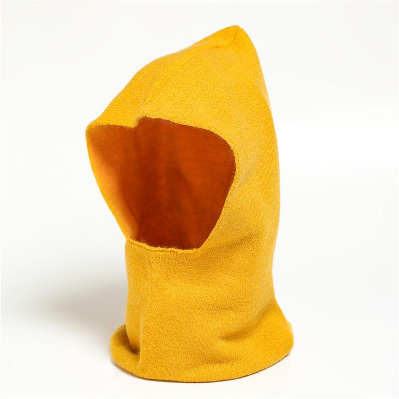 

Пуловер шарф и шапка интегрированные однотонные универсальные накидки на шею вязаные без бархата уличный теплый велосипедный шарф Tile Width 25cm Height 39cm