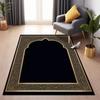 Islamic Art Arched Carpet Mat Traditional Luxury Home Festival Decoration Oriental Geometric Flooring Living Room Carpet