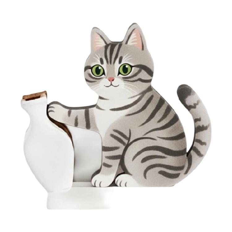 

1/2 Cats Vase Refrigerator Magnets Fridge Magnets for Locker Whiteboard Decorative Magnets Garage Door Magnets Sticker